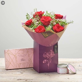 Half Dozen Red Rose Gift Set